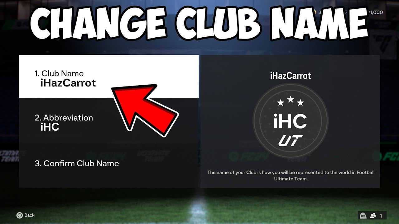 How To Change Club Name ea fc 24 web app