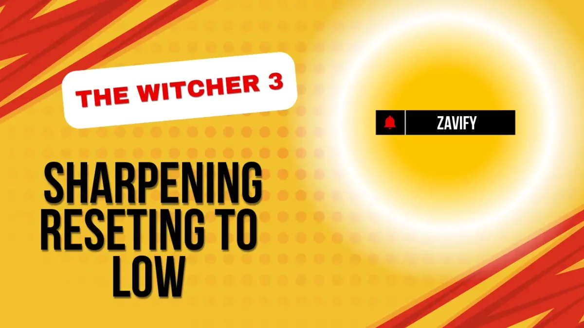 a yellow and red background with a white circle and black text
