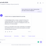 claude ai free interface showing chatbot conversation and productivity tools
