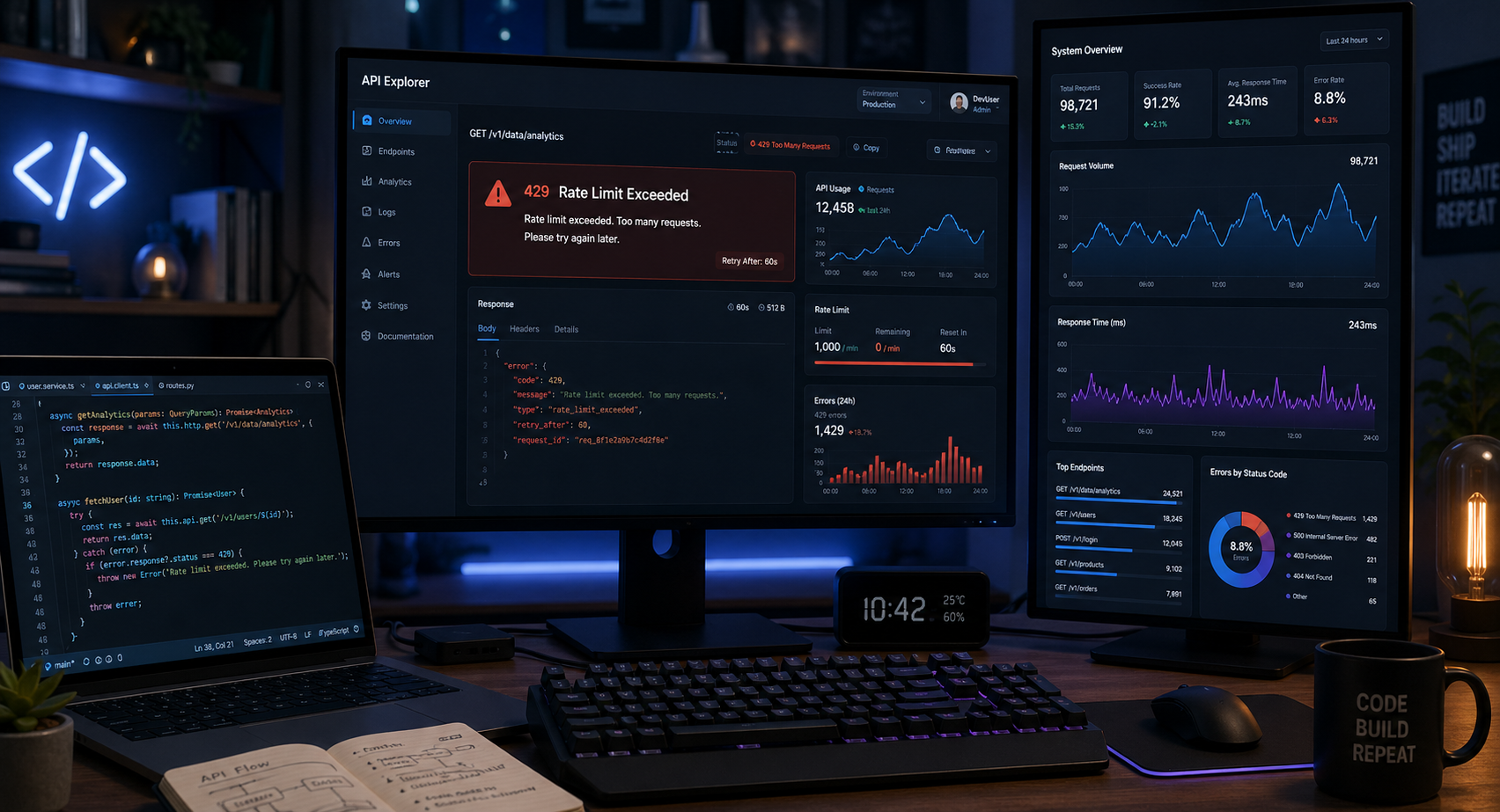 claude rate exceeded error solution dashboard