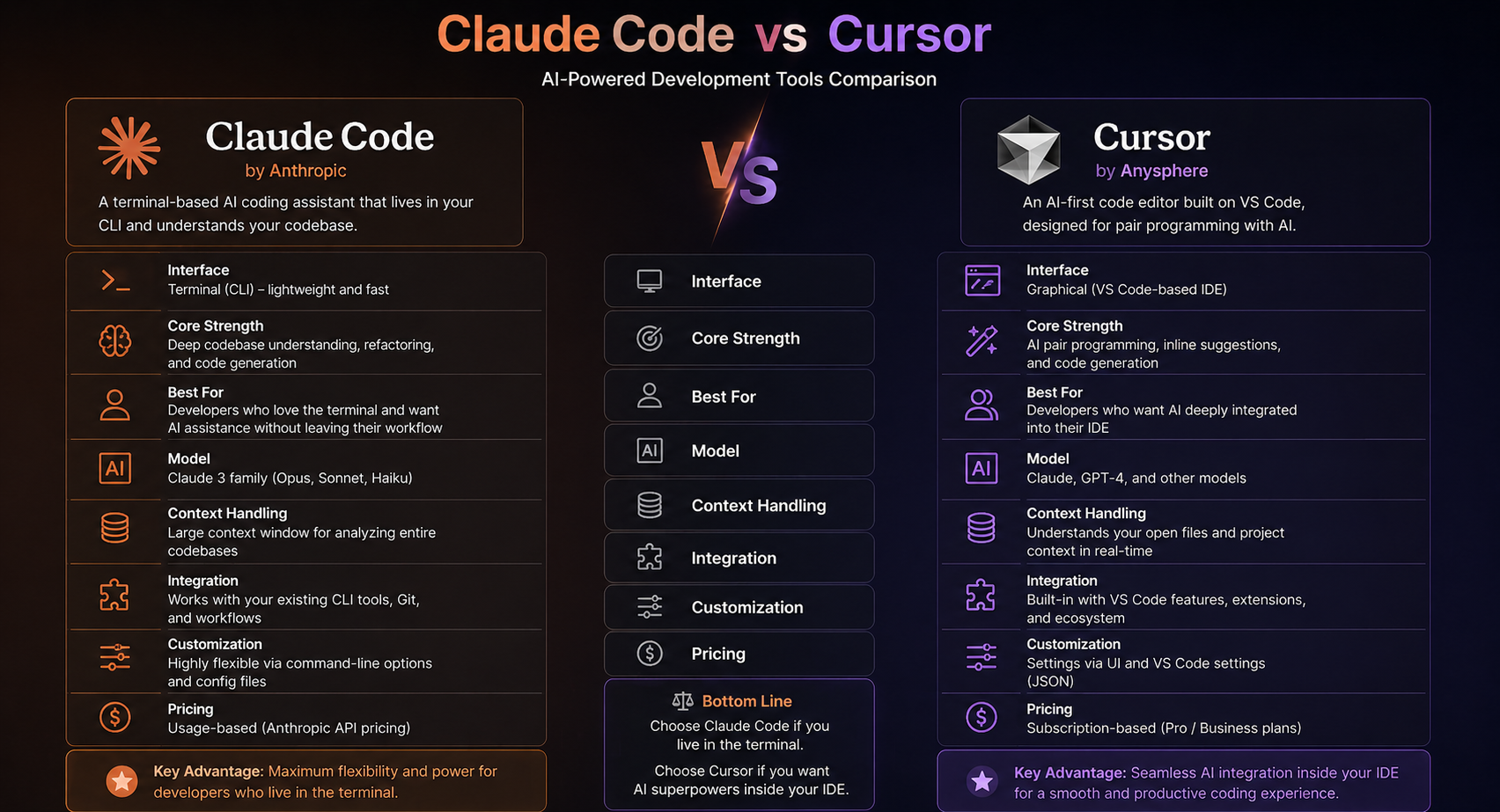 claude code vs cursor AI coding tools comparison