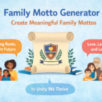 creating unique family motto with online generator tool