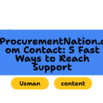 ProcurementNation.com Contact: 5 Fast Ways to Reach Support