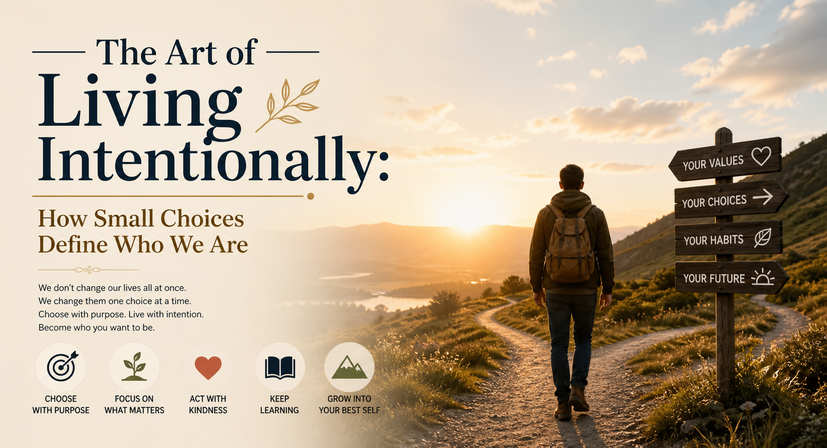 living intentionally through small choices