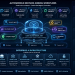 Agentic AI companies ecosystem showing autonomous AI systems and digital decision-making workflows